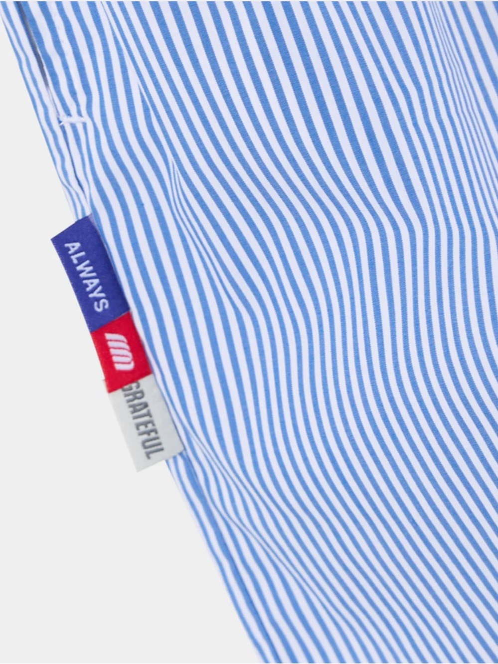 Eme Studios Jammies LS Blue Striped Cotton Logo Boxer Shorts NEW Size 40 - Picture 5 of 14